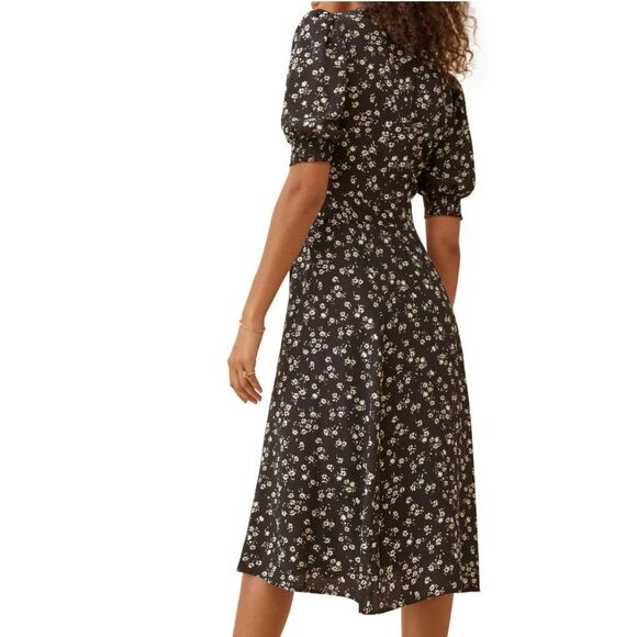 Reformation Mavi Floral Button Front Midi Dress - Picture 2 of 4